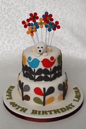 orla kiely birthday cake